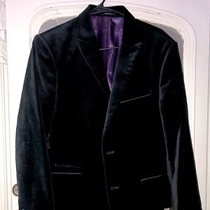 MEN’S BLACK VELVET DRESS JACKET
